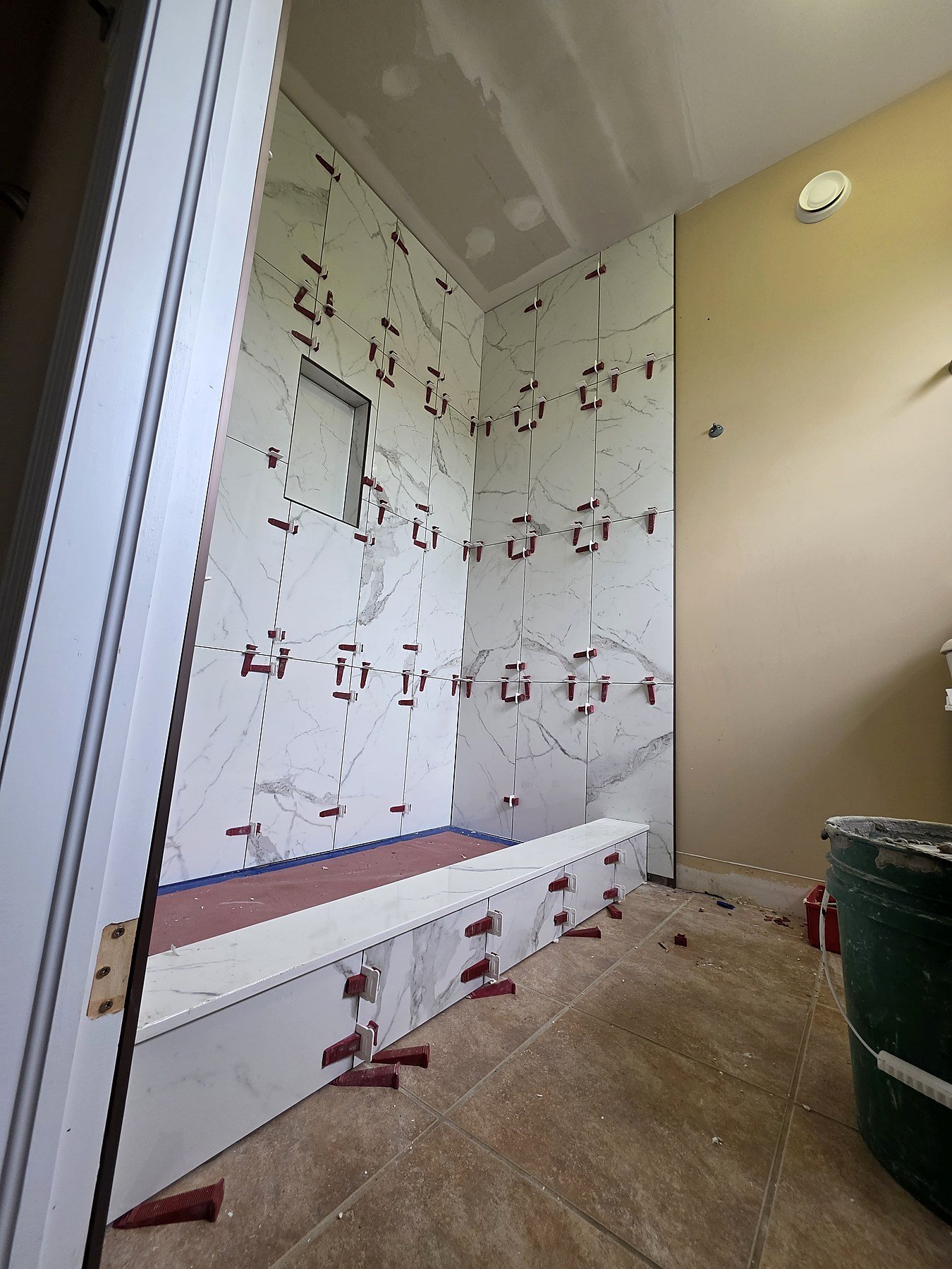 Tile installation